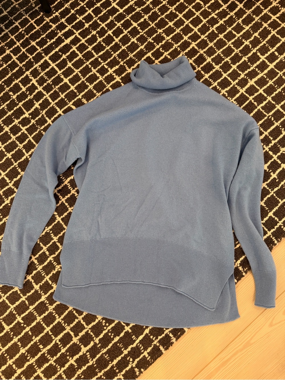 Theory Dusty Blue Turtleneck Sweater